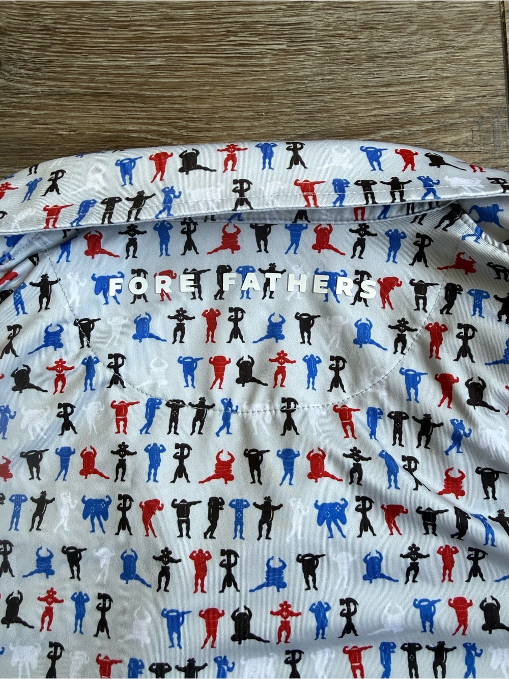 Fore Fathers Men’s Short-Sleeve Printed Polo Shirt - Picture 5 of 6